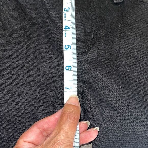 Free People Womens Levon Side Zipper Skinny Jeans Stretch Denim Black Size 25 - Picture 9 of 10